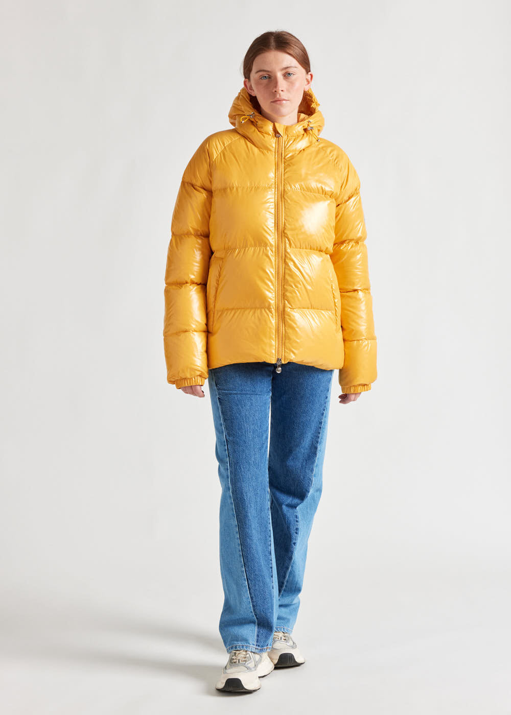 Pyrenex Sten hooded unisex down jacket yolk-2