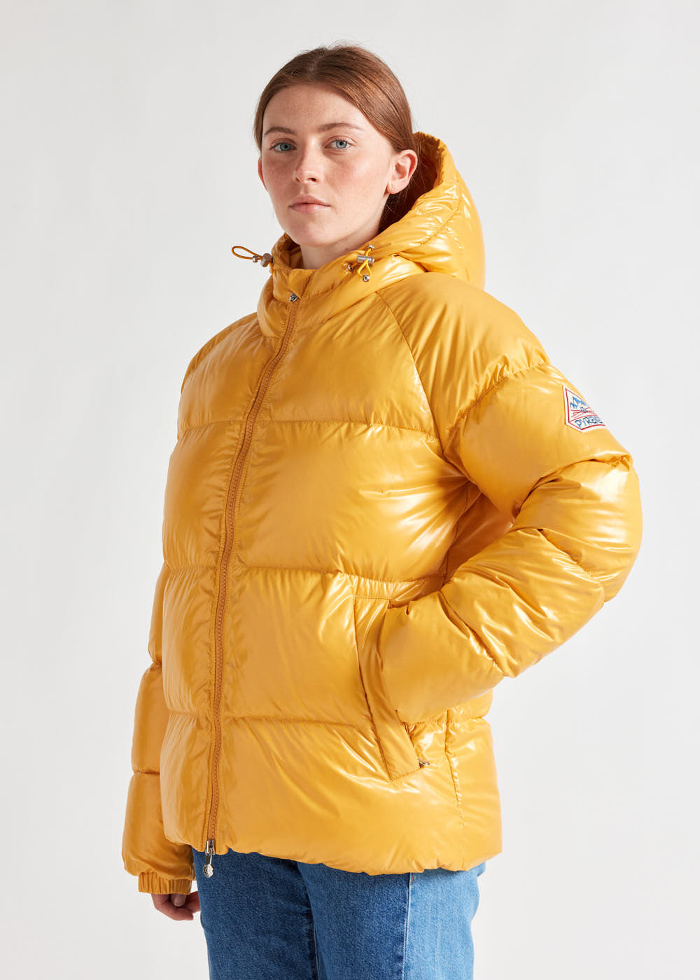 Pyrenex Sten hooded unisex down jacket yolk-3