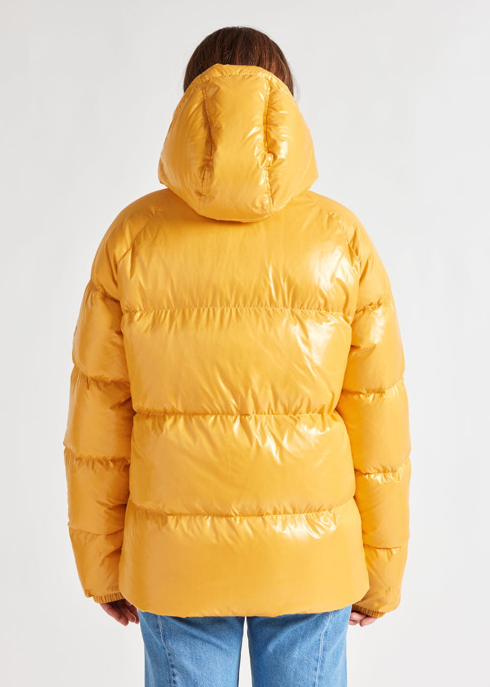 Pyrenex Sten hooded unisex down jacket yolk-5