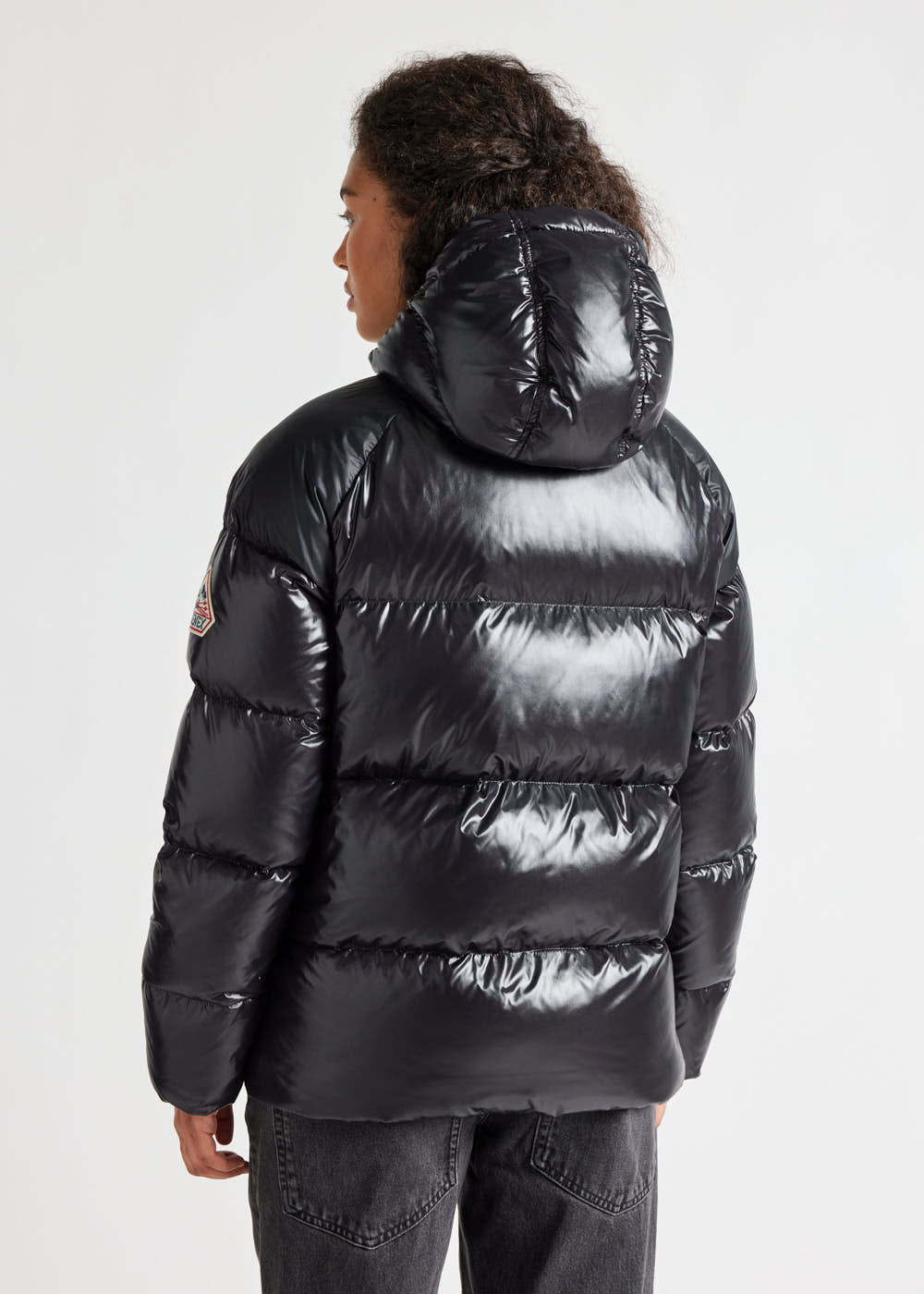 Pyrenex Sten hooded unisex down jacket black-7