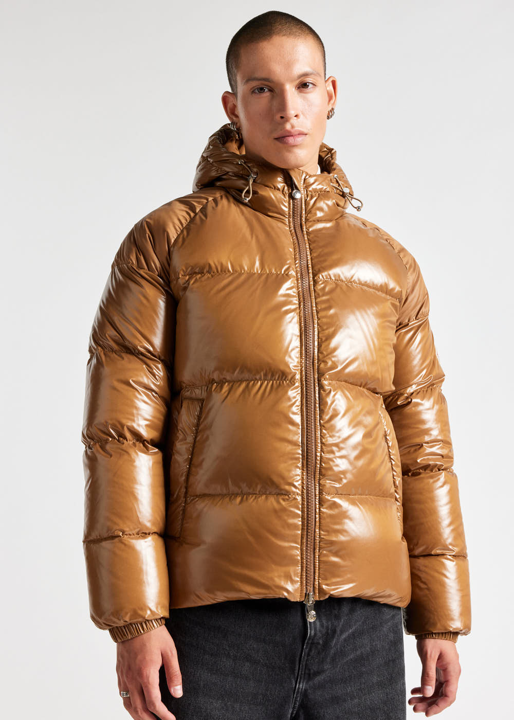 Pyrenex Sten hooded unisex down jacket terra-10