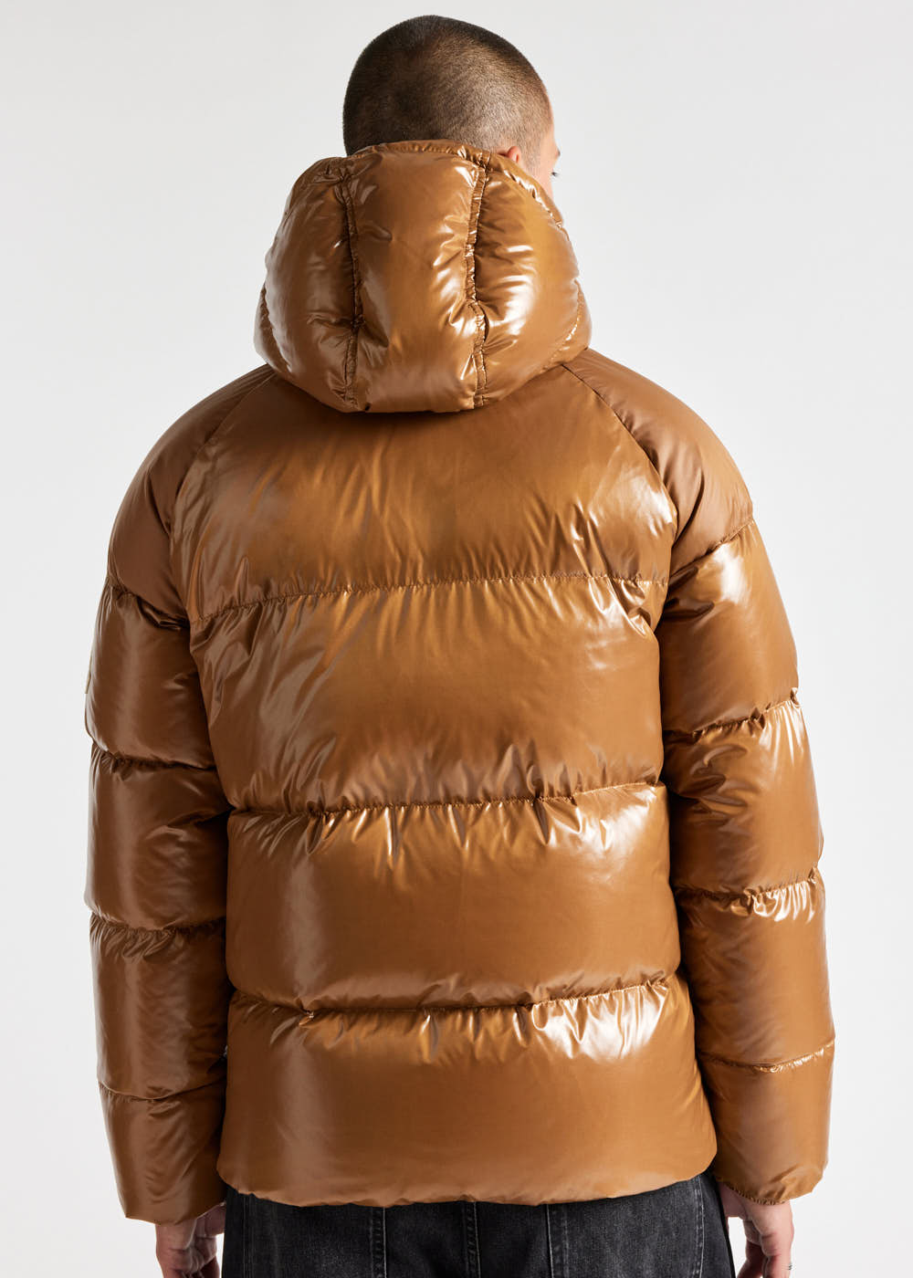 Pyrenex Sten hooded unisex down jacket terra-12