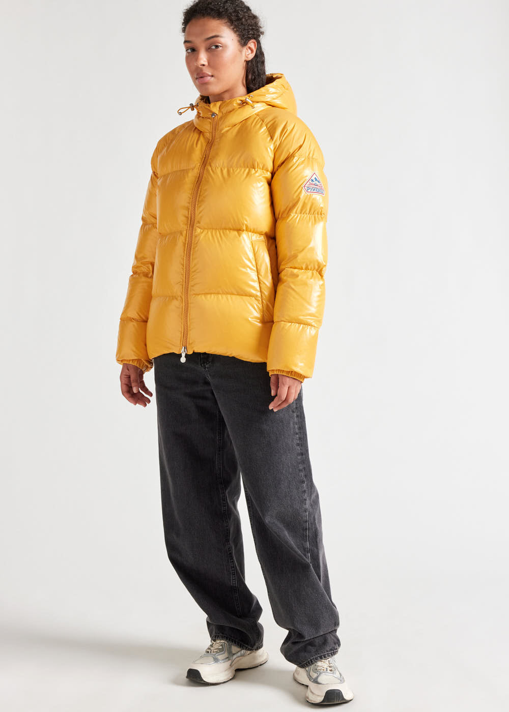 Pyrenex Sten hooded unisex down jacket yolk-9