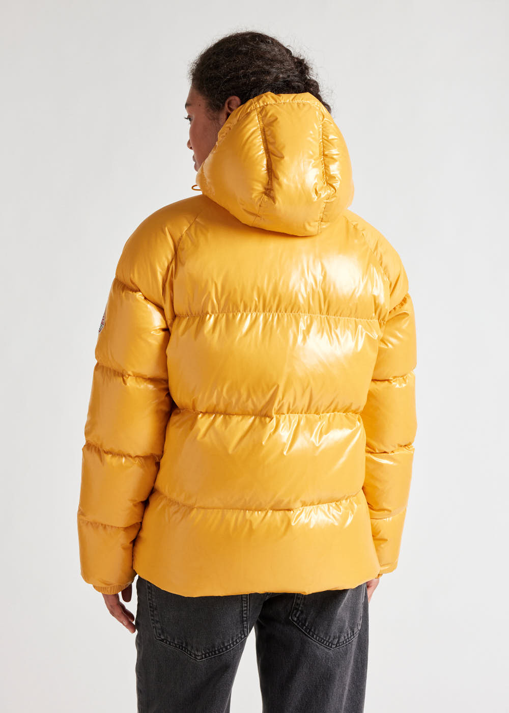 Pyrenex Sten hooded unisex down jacket yolk-11