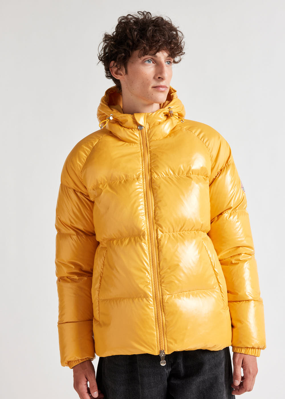 Pyrenex Sten hooded unisex down jacket yolk-6