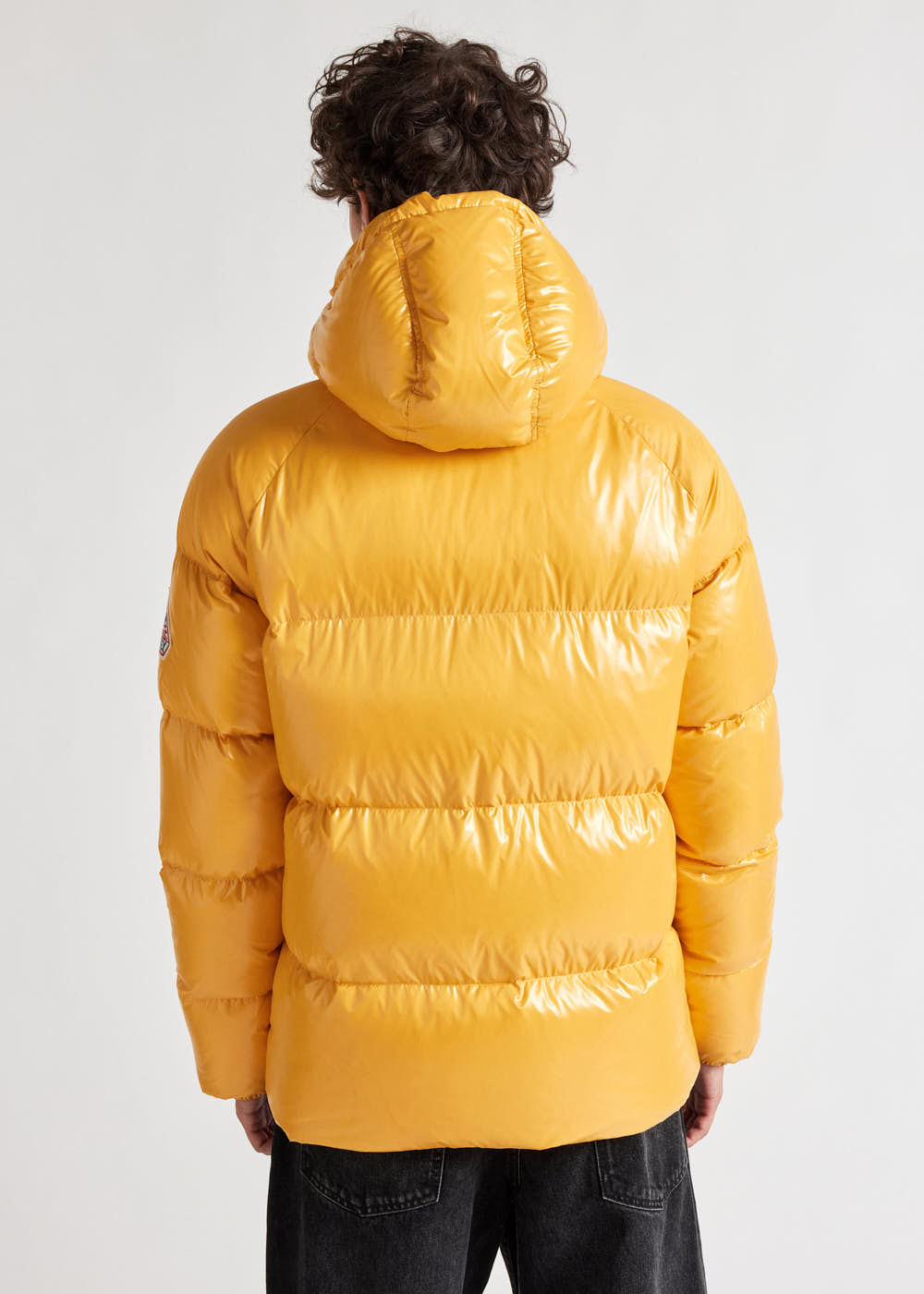 Pyrenex Sten hooded unisex down jacket yolk-8