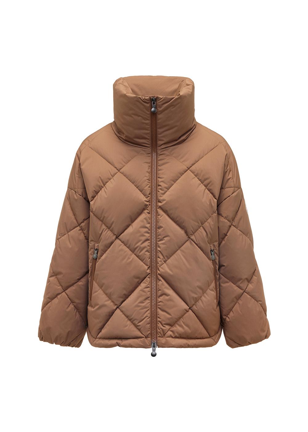 Pyrenex Adele übergroße Daunenjacke für Damen mit Terra-Wickelkragen-7