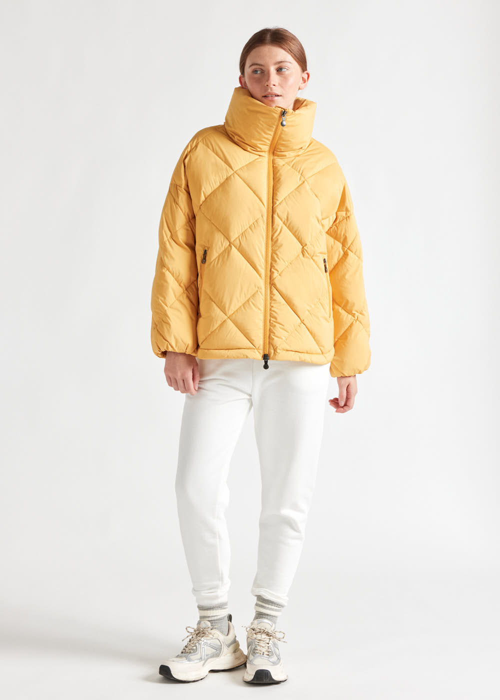 Women's Pyrenex Adele oversize down jacket yolk-1