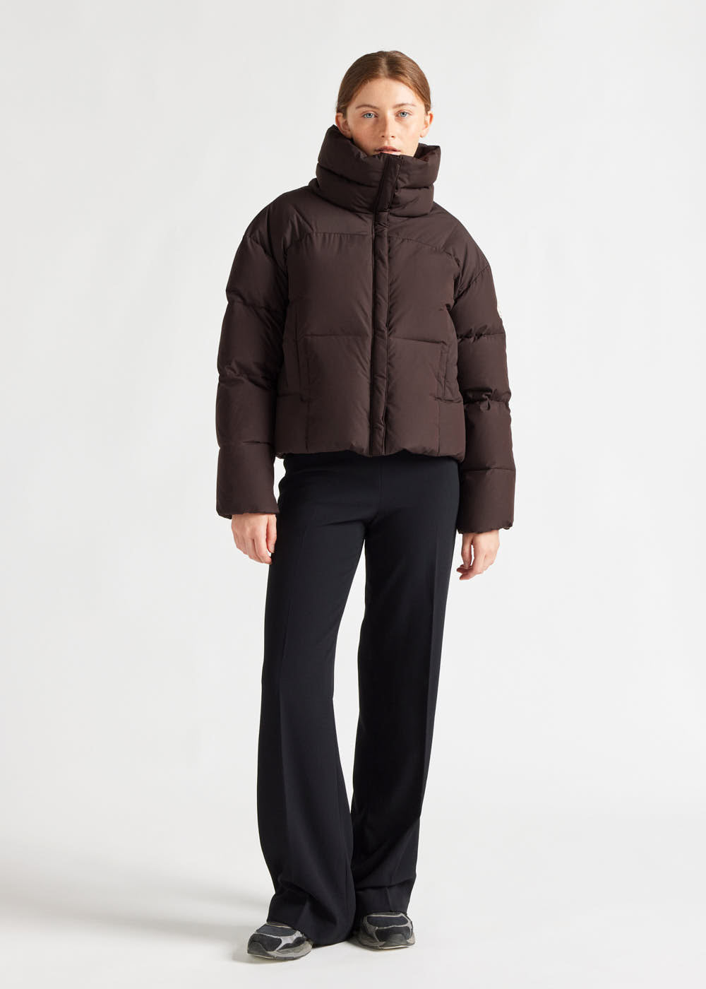 Women's Pyrenex Harmonie Crop short down jacket java-1