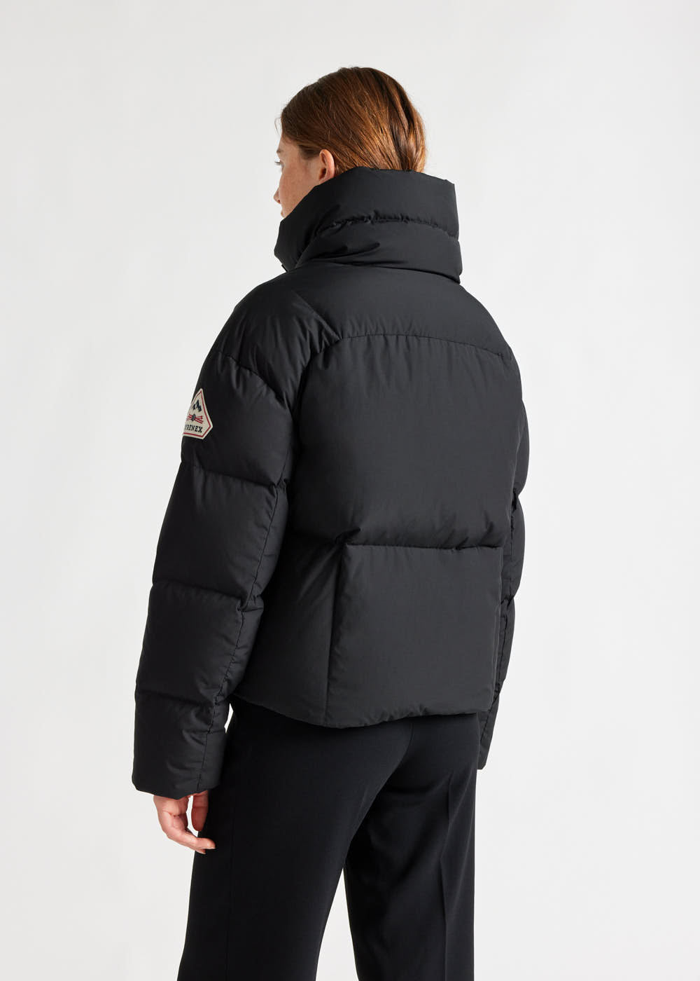 Women's Pyrenex Harmonie Crop short down jacket black-5