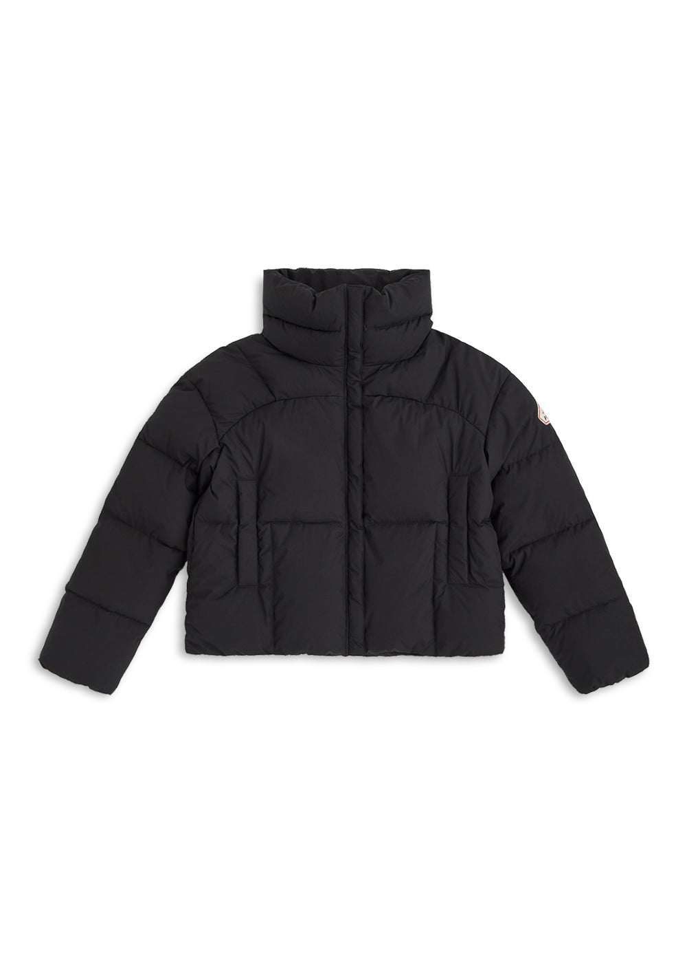 Women's Pyrenex Harmonie Crop short down jacket black-6