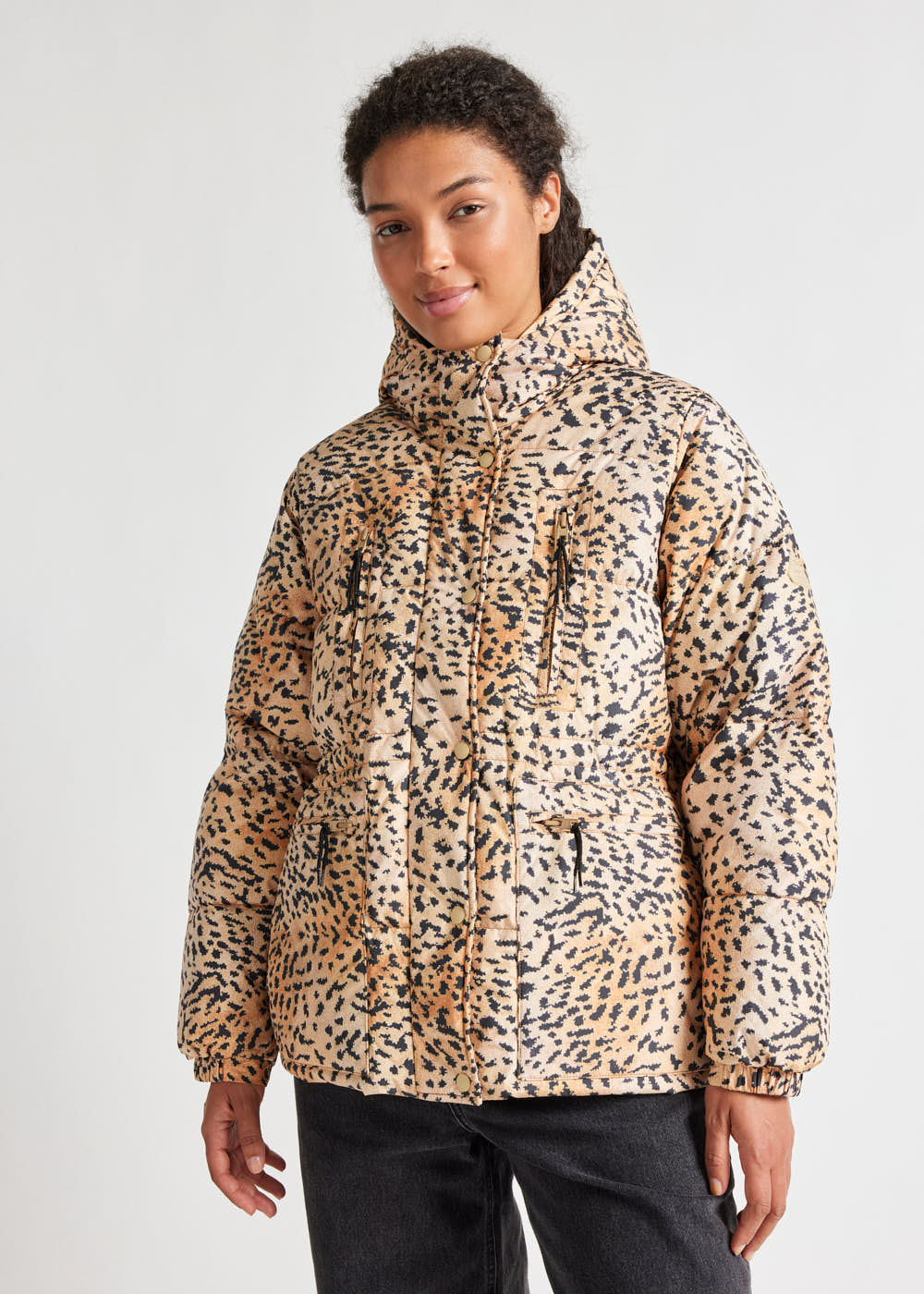 Doudoune Talitha pour femme Pyrenex x Roseanna imprimé léopard Wild print-3