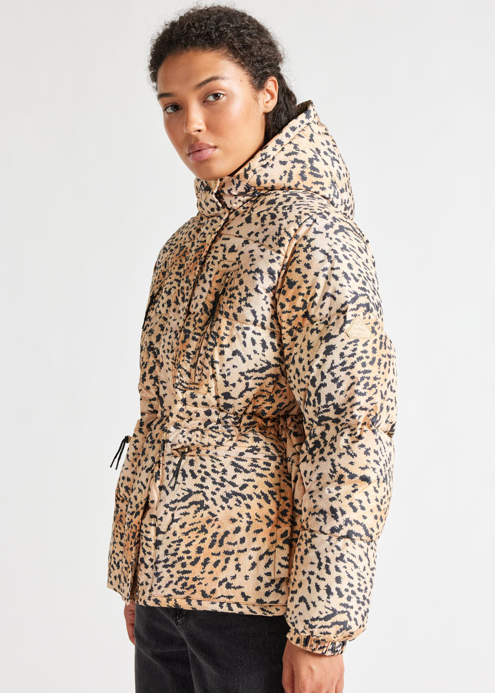 Doudoune Talitha pour femme Pyrenex x Roseanna imprimé léopard Wild print-4