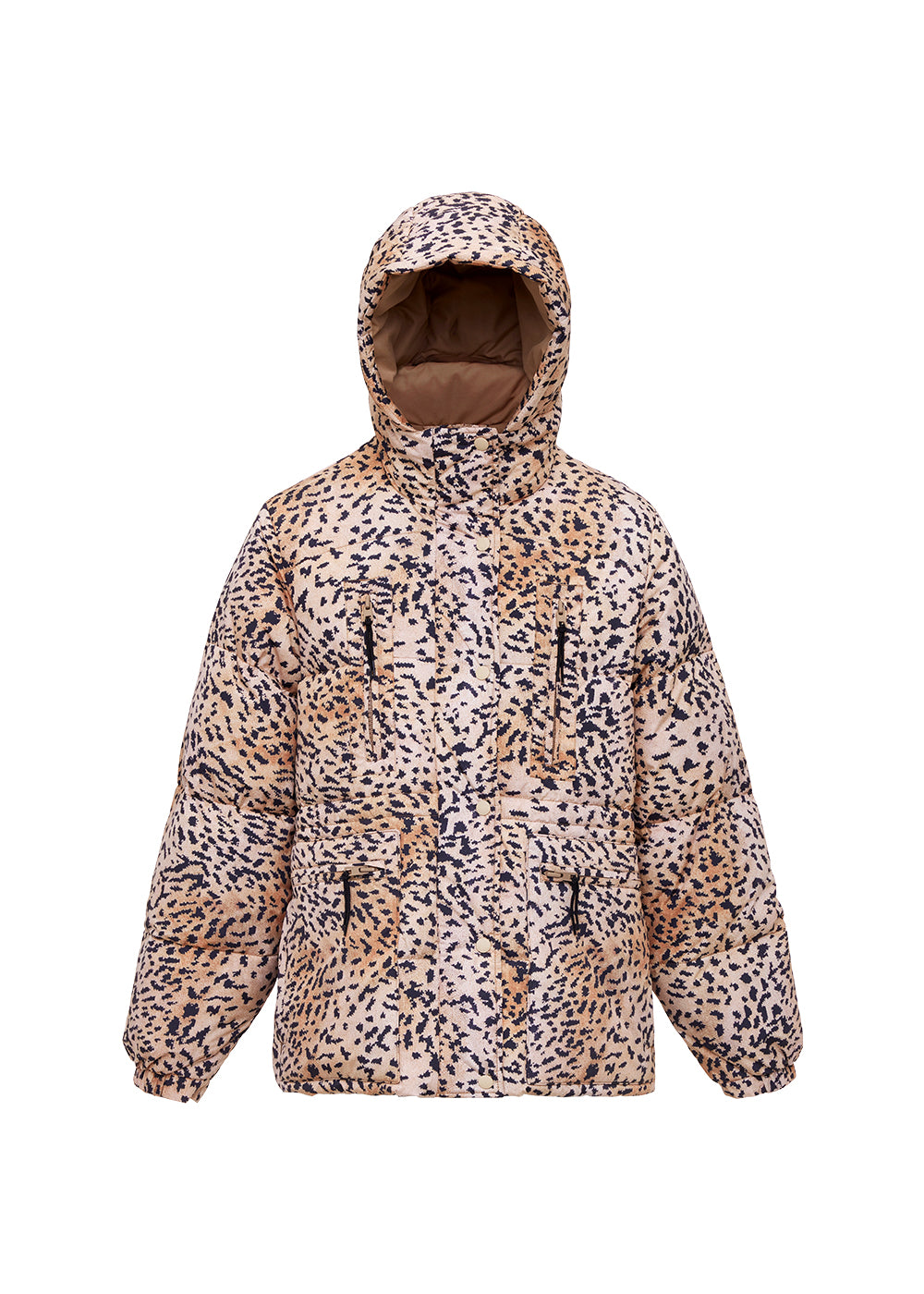 Talitha Daunenjacke für Damen Pyrenex x Roseanna Leopardenmuster Wilder Druck-7