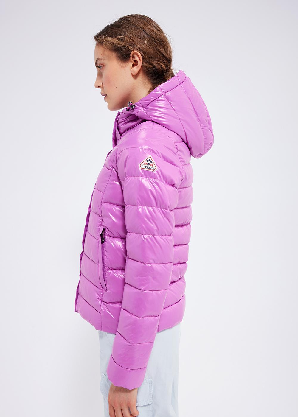 Pyrenex Spoutnic Fuchsia glänzende Daunenjacke für Damen