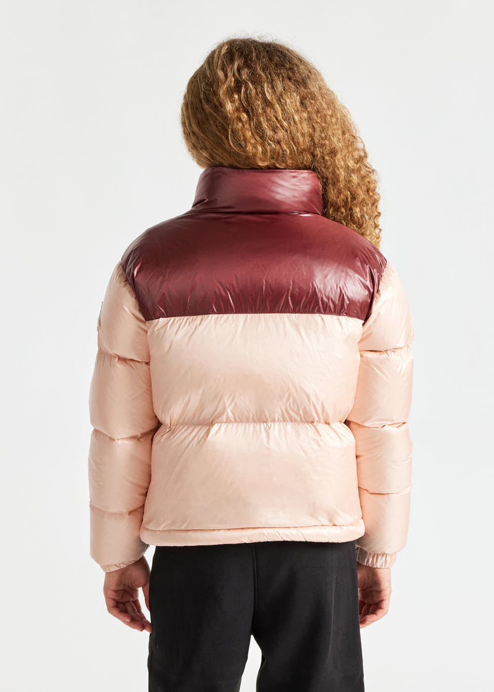 Glänzende Daunenjacke für Mädchen Pyrenex Goldin Peach Whip-5