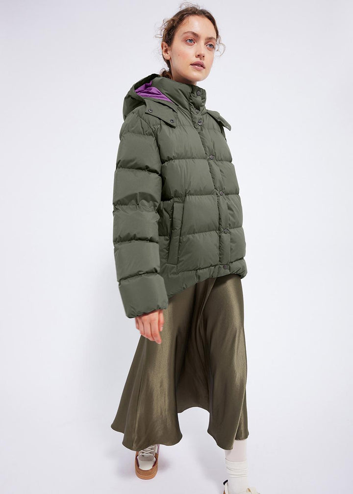 Übergroße Daunenjacke Plume 2 Deep Khaki