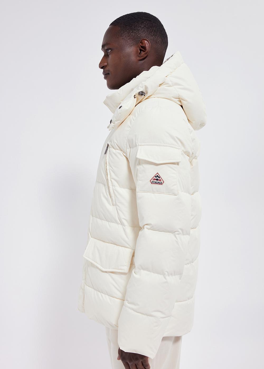 Grade down jacket milk-3