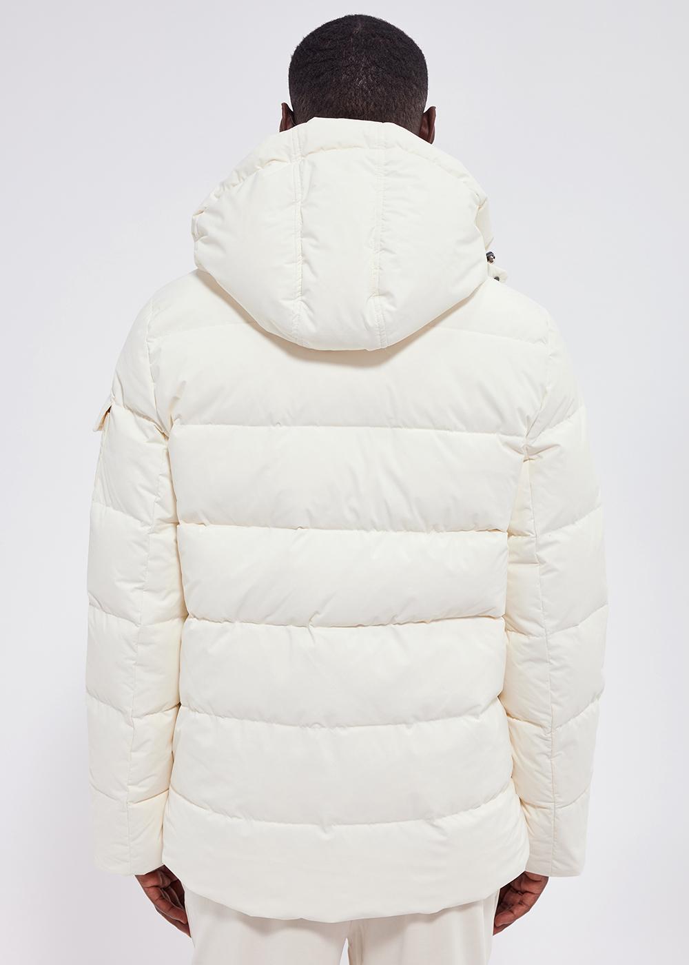 Grade down jacket milk-5