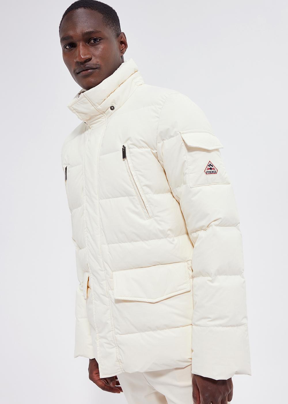 Grade down jacket milk-4