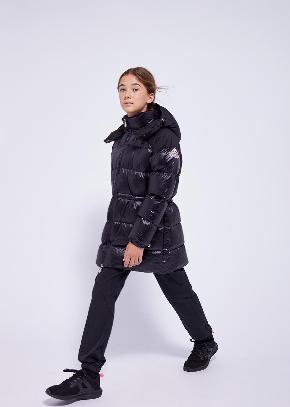 Fusion girl down jacket black-1