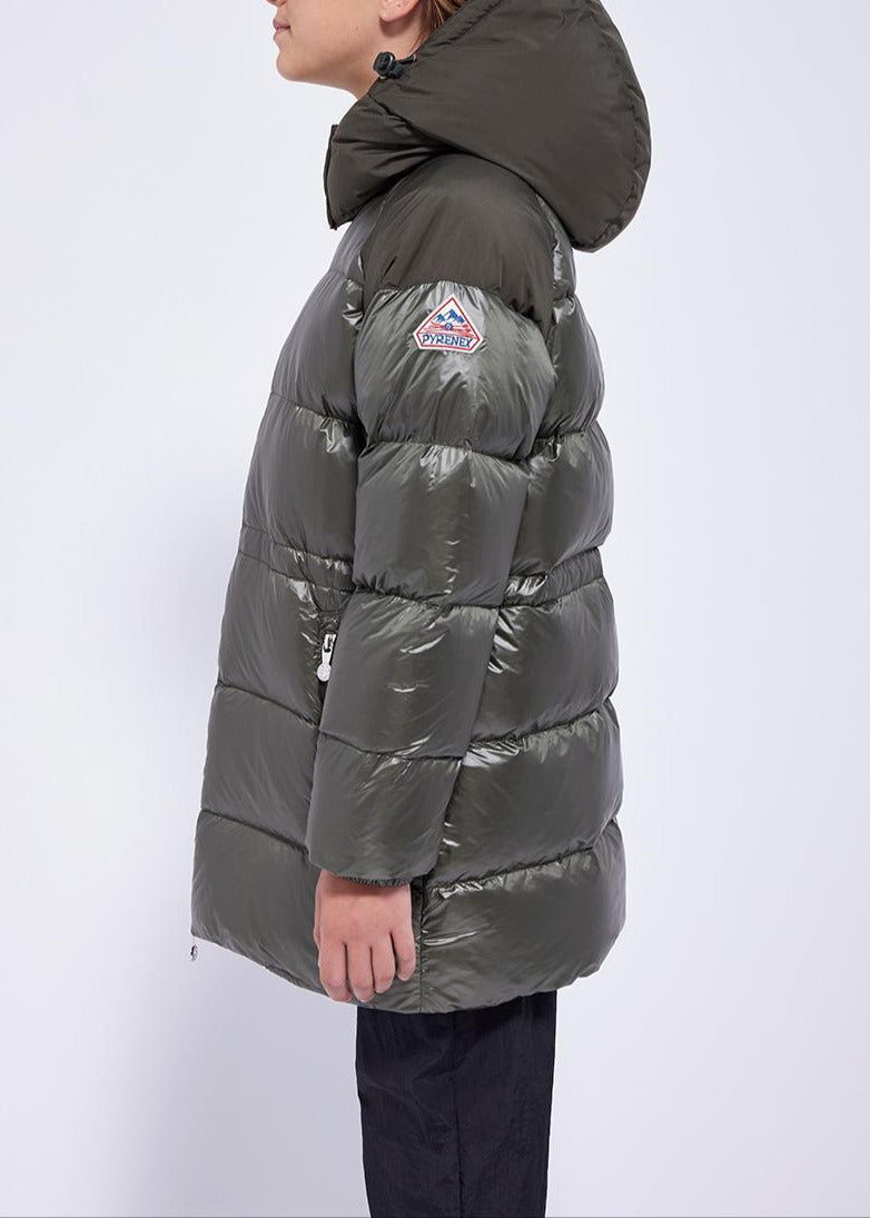 Pyrenex Kids Silver Pyrenex Girl Vintage Mid-long Down Jacket