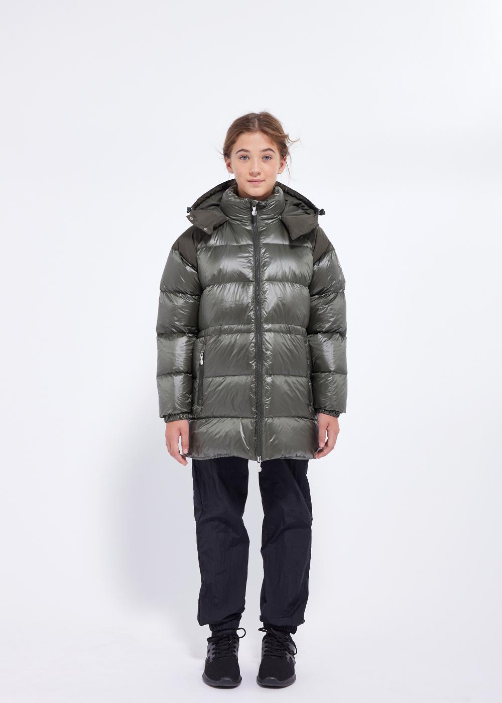 Fusion girl down jacket deep-khaki