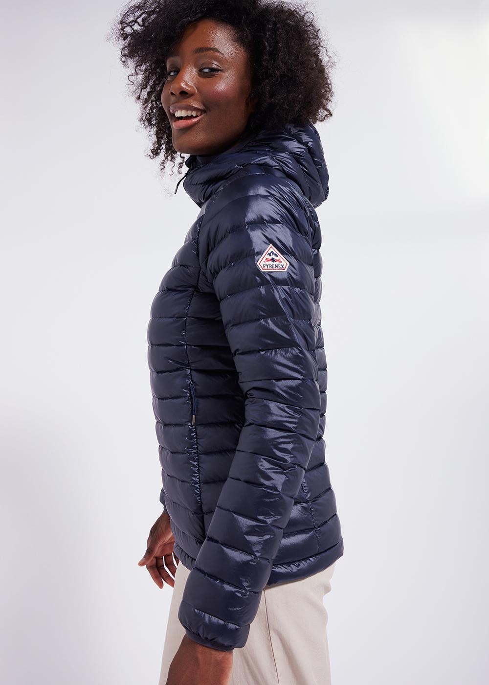 Masha Hooded light down jacket deep-ink-3