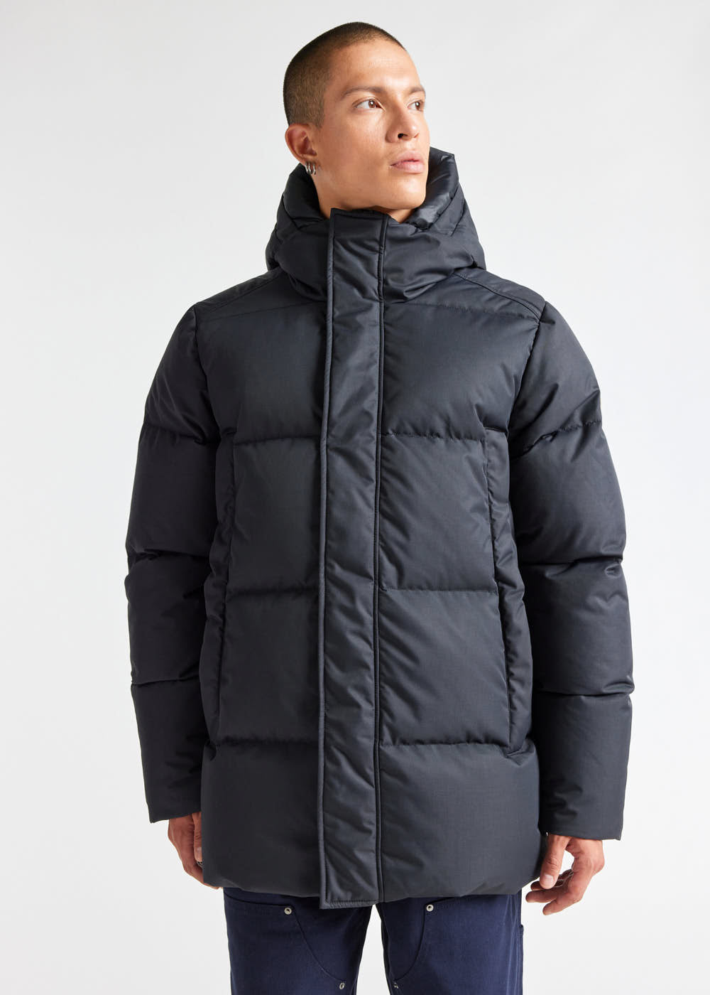 Men's Pyrenex Phenix hooded down jacket black-2