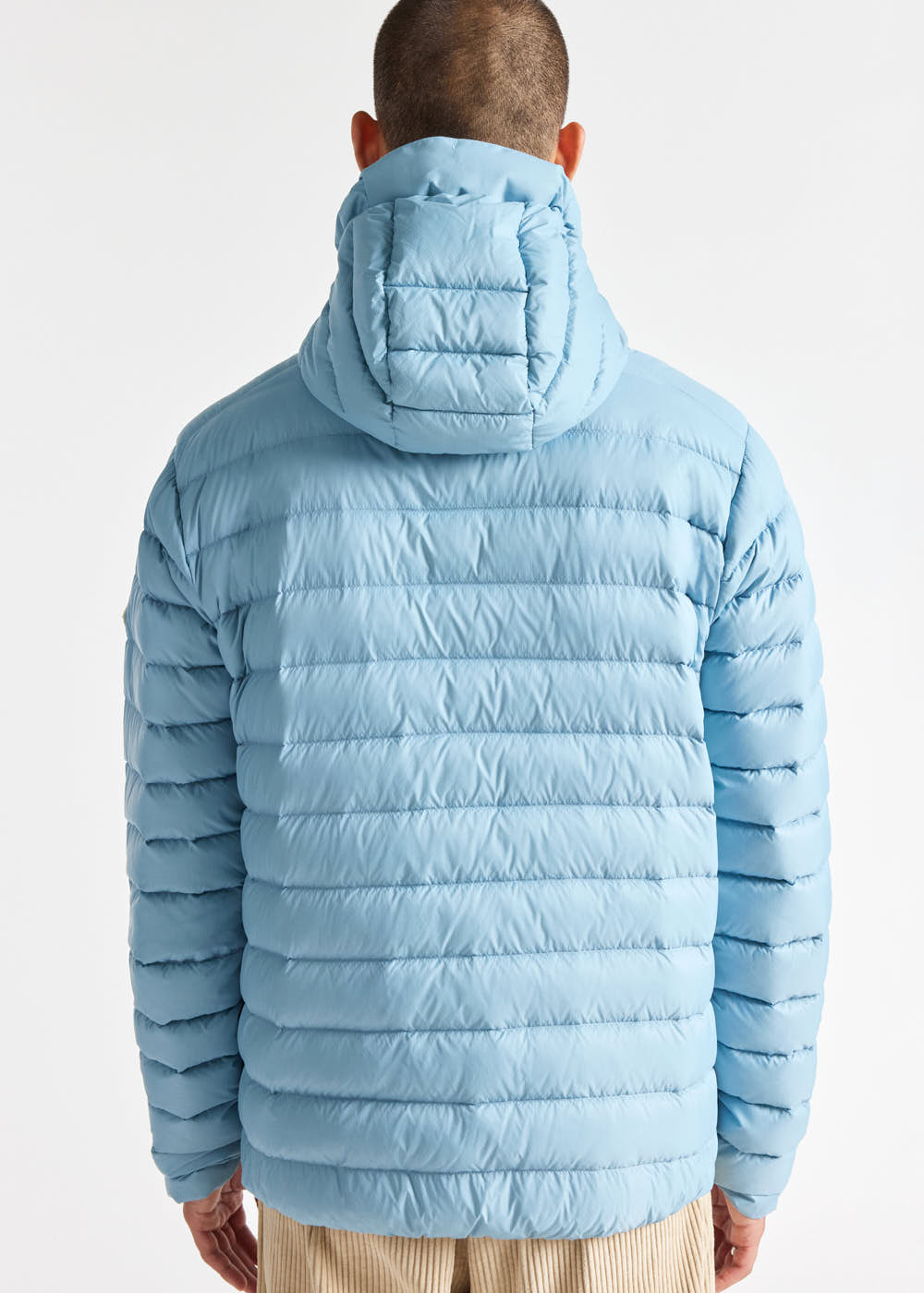 Doudoune légère à capuche homme Pyrenex Zenith Dusty blue-5