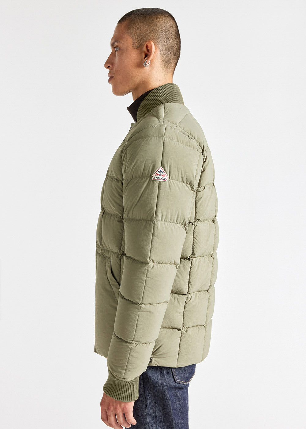 Pyrenex Flight Herren-Daunenjacke mit quadratischen Nähten Mermaid-5