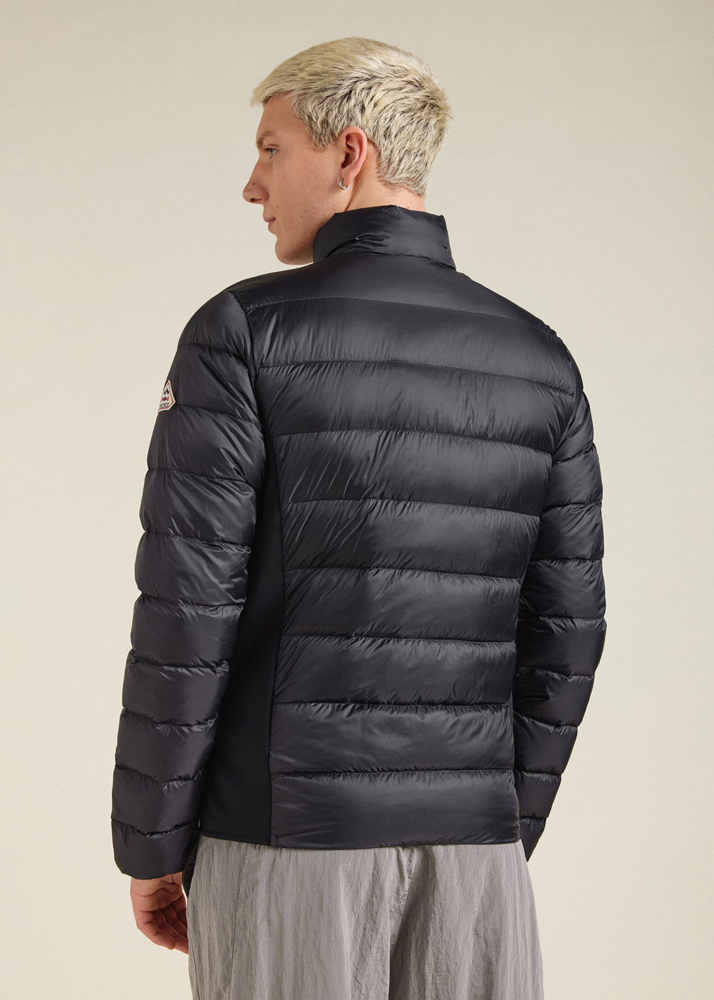Men's Pyrenex Flow lighweight bi-fabric down jacket black-4