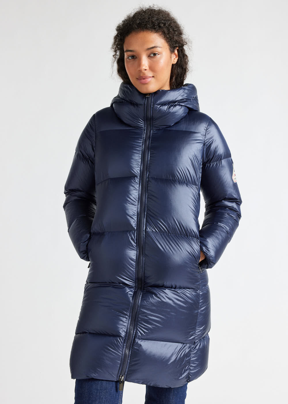 Puffer Jacket Blaue Jacken Für Damen Tommy Hilfiger Kurz Damen
