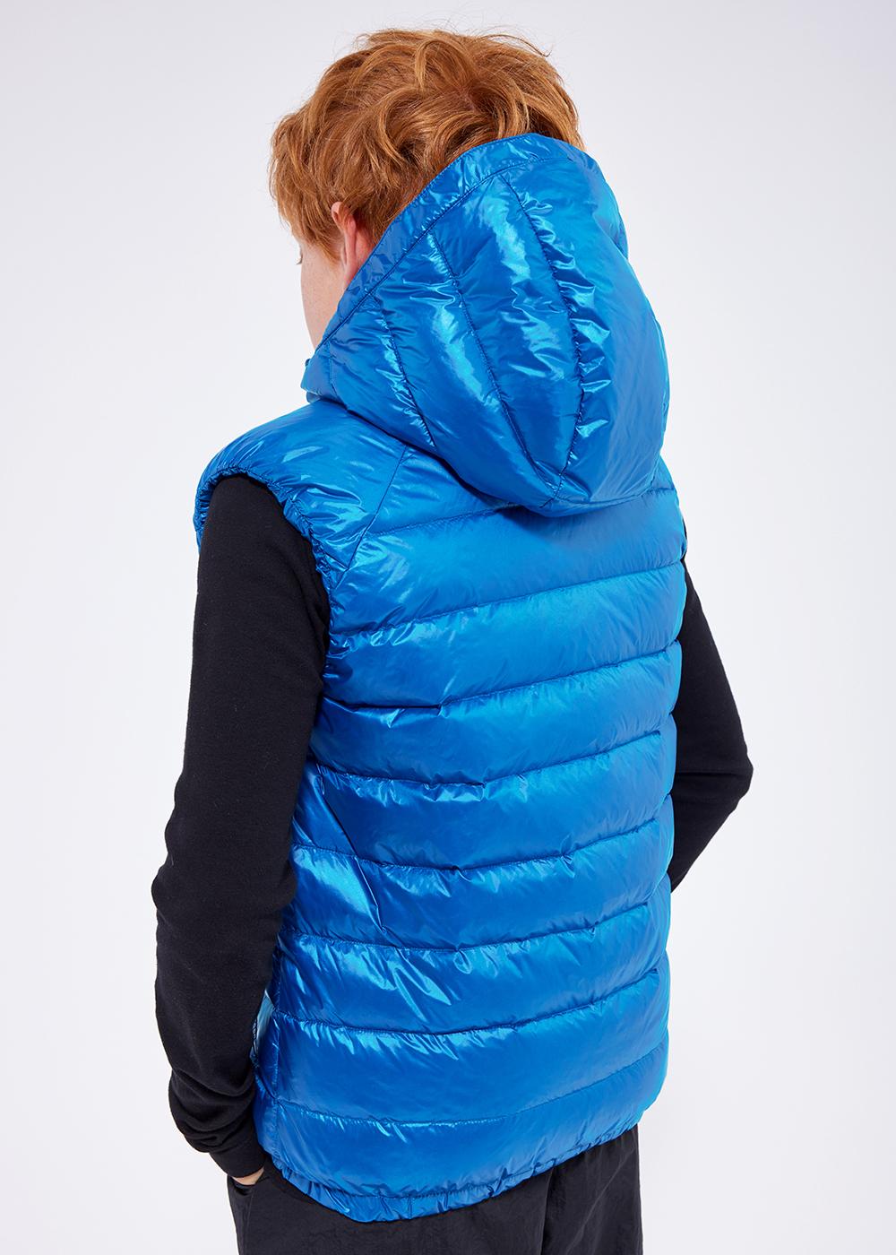 Kids' Pyrenex Cheslin hooded down vest adriatic