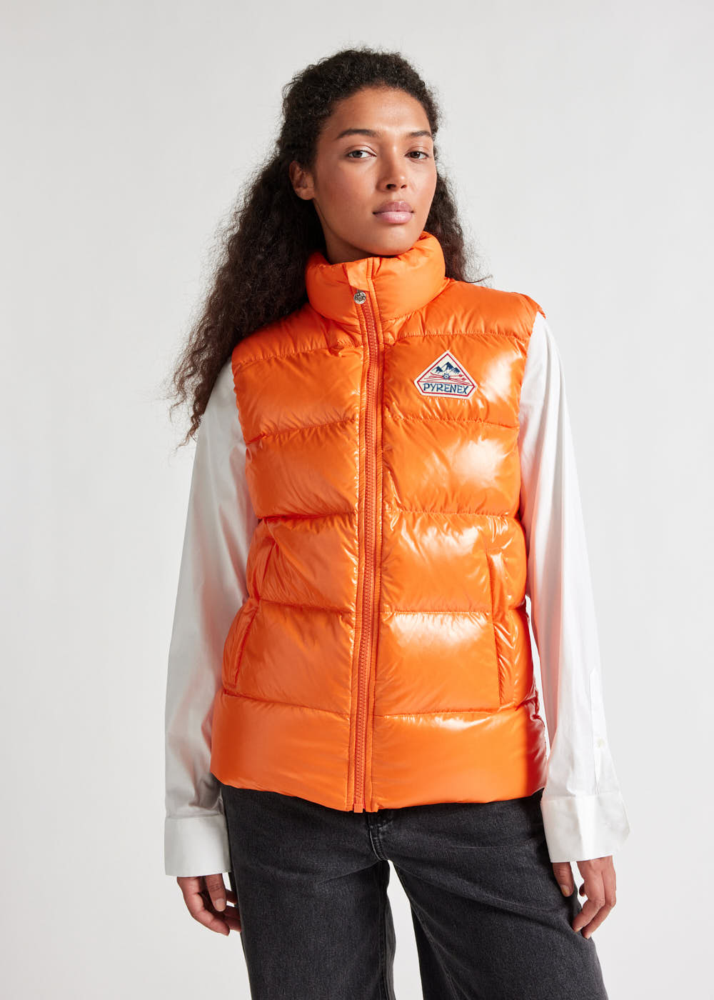 Pyrenex John unisex sleeveless down jacket clementine-3