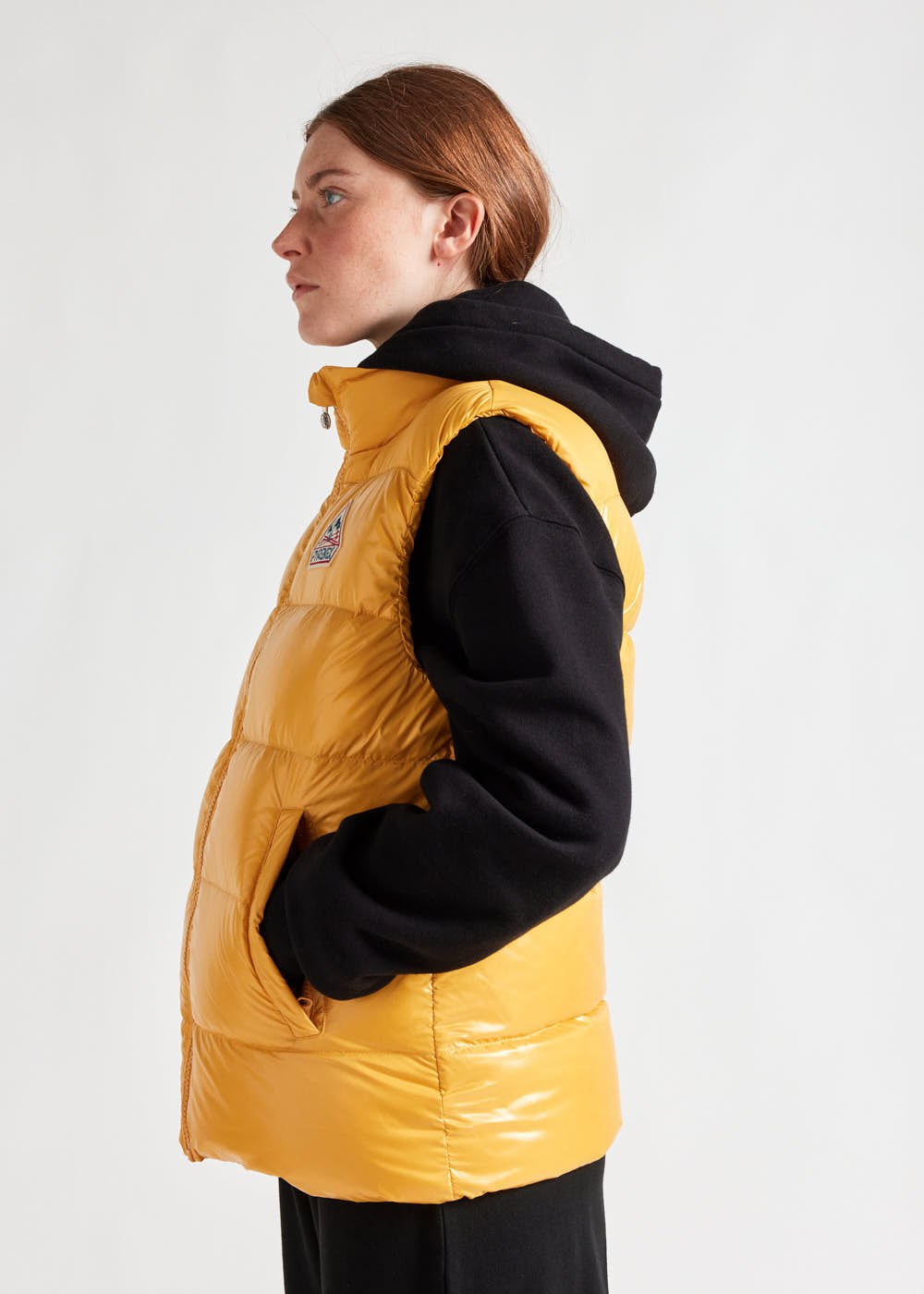 Pyrenex John unisex sleeveless down jacket yolk-7