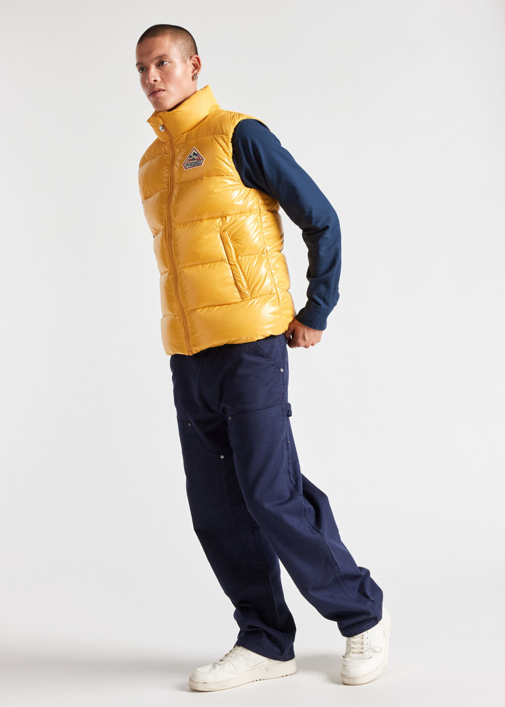 Pyrenex John unisex sleeveless down jacket yolk-2