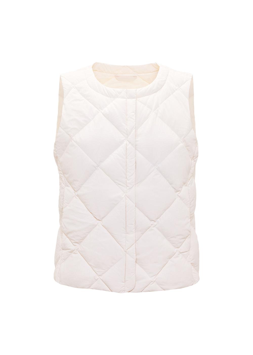 Pyrenex Nacre Milk dünne ärmellose Daunenjacke für Damen-4