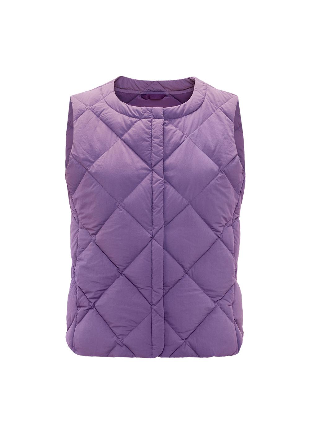 Pyrenex Nacre Vintage dünne ärmellose Daunenjacke für Damen in Lila-4