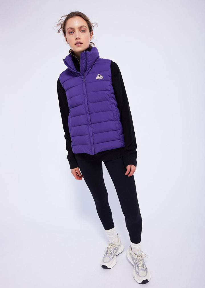 Ärmellose Daunenjacke für Damen Pyrenex Spoutnic Vest Mulberry