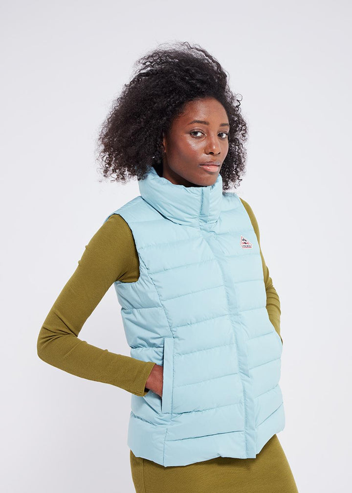 Ärmellose Daunenjacke für Damen Pyrenex Spoutnic Vest Aquifer