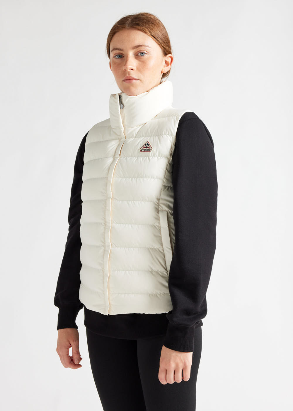 Women's Pyrenex Spoutnic Vest down gilet milk-3