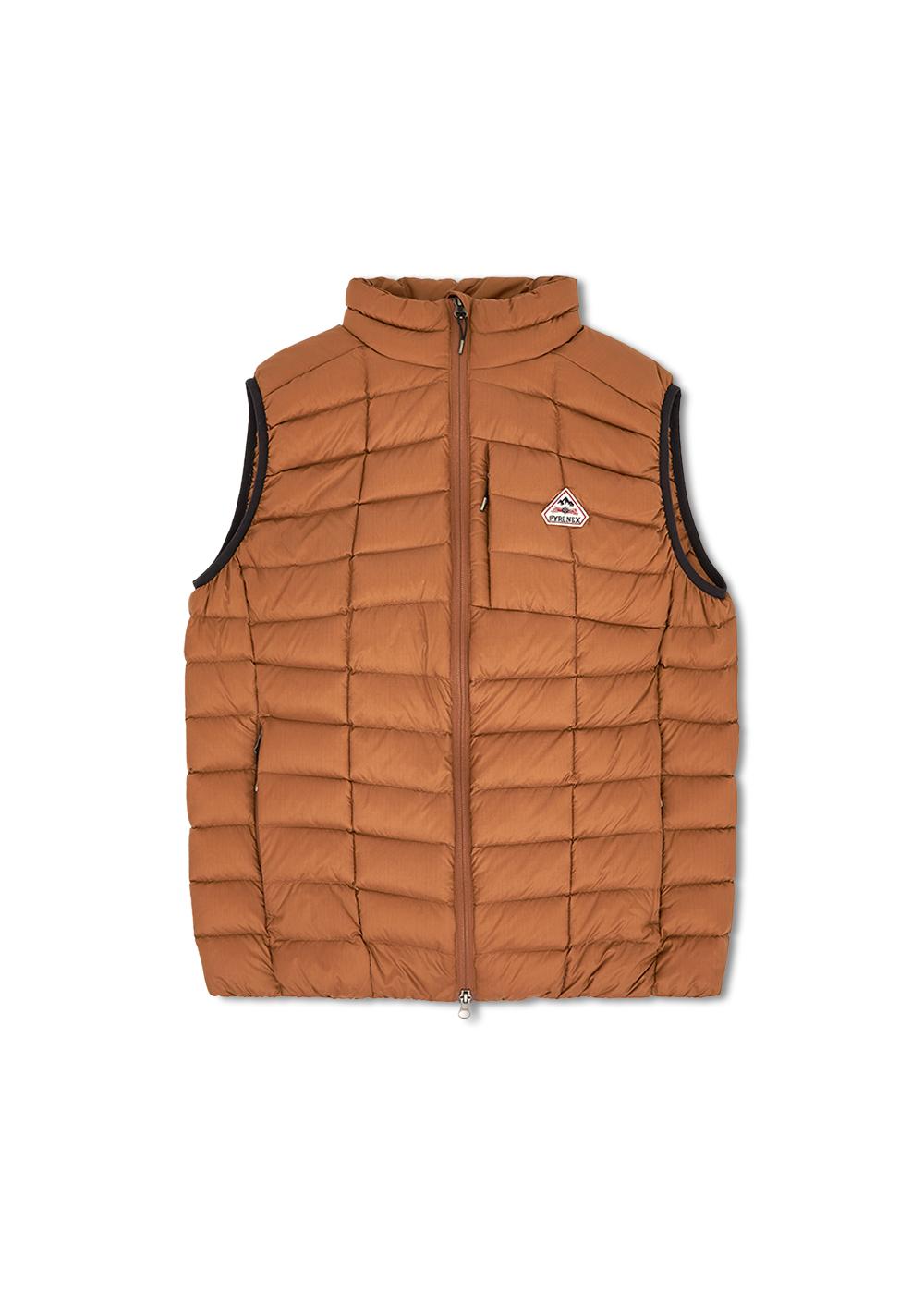 Men's Pyrenex Zenith lighweight and packable down vest terra-5