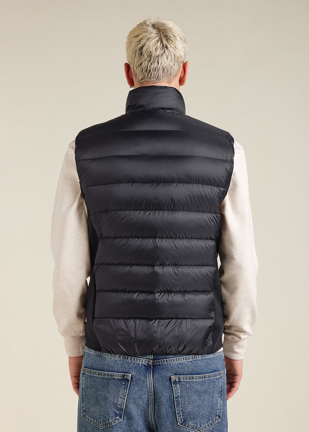 Men's Pyrenex Drift bi-fabric down gilet black-5