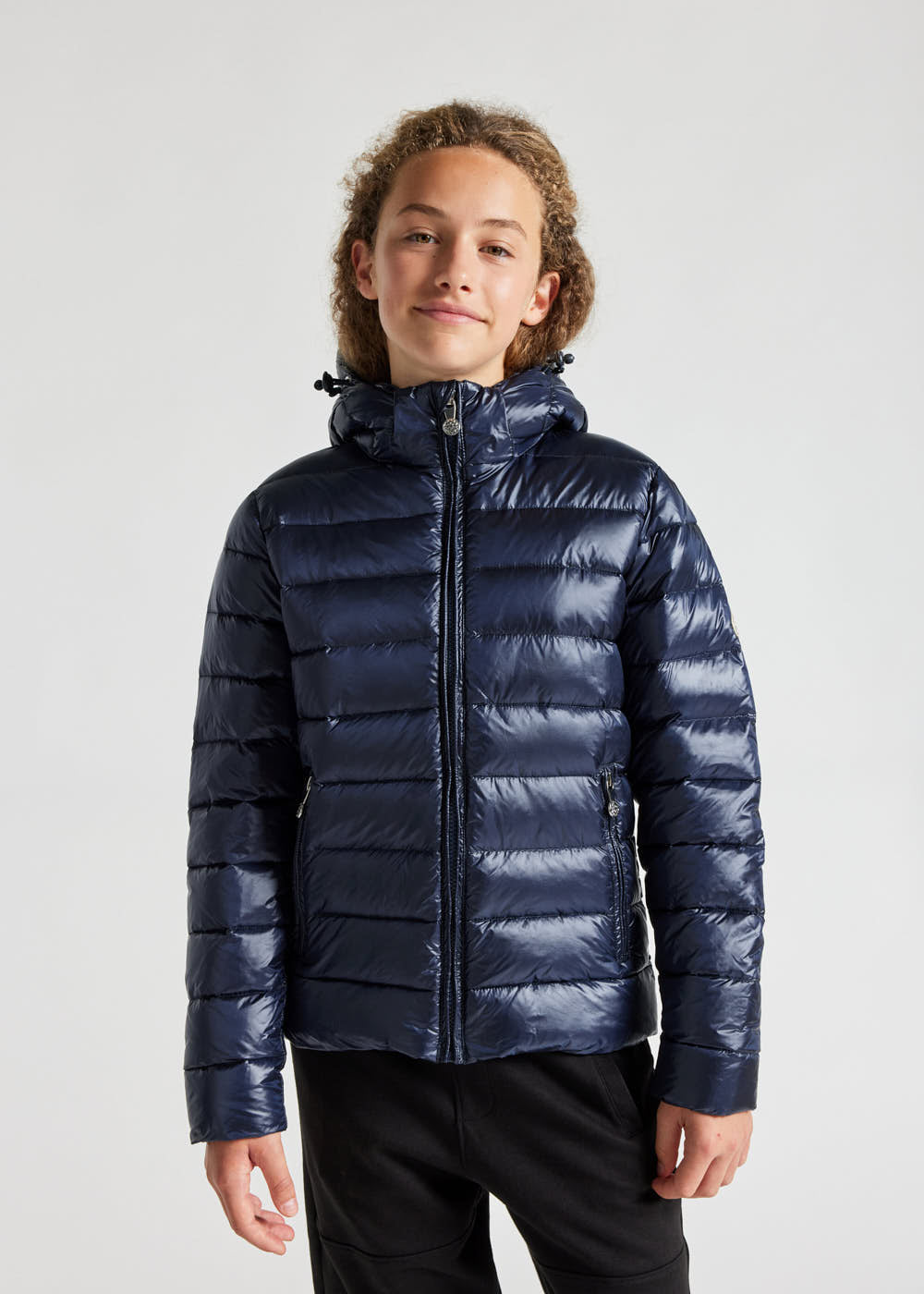 Spoutnic Shiny Kinder-Daunenjacke mit Kapuze Amiral-3