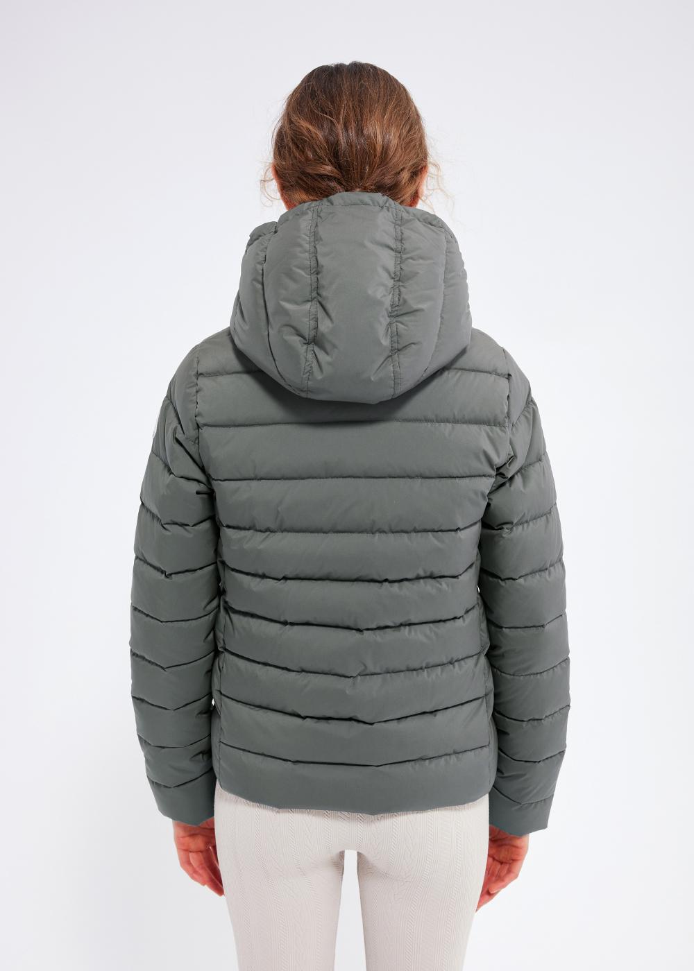 Pyrenex Spoutnic Damen-Daunenjacke mit abnehmbarer Kapuze. Tiefes Khaki-9