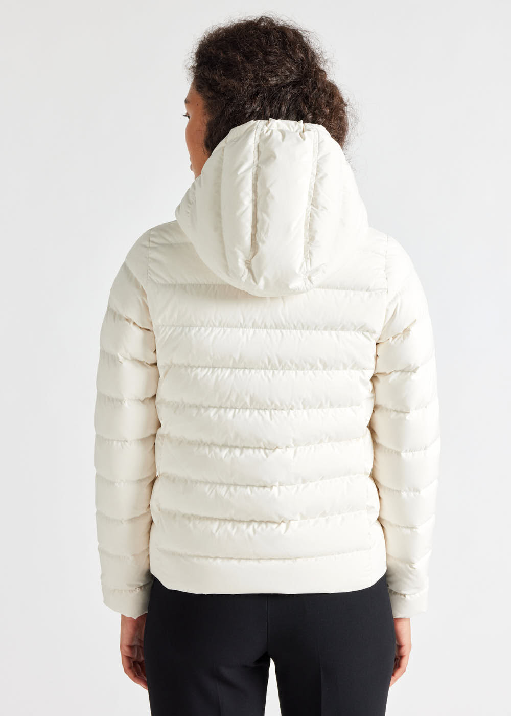 Pyrenex Spoutnic Damen-Daunenjacke mit abnehmbarer Kapuze Milk-4