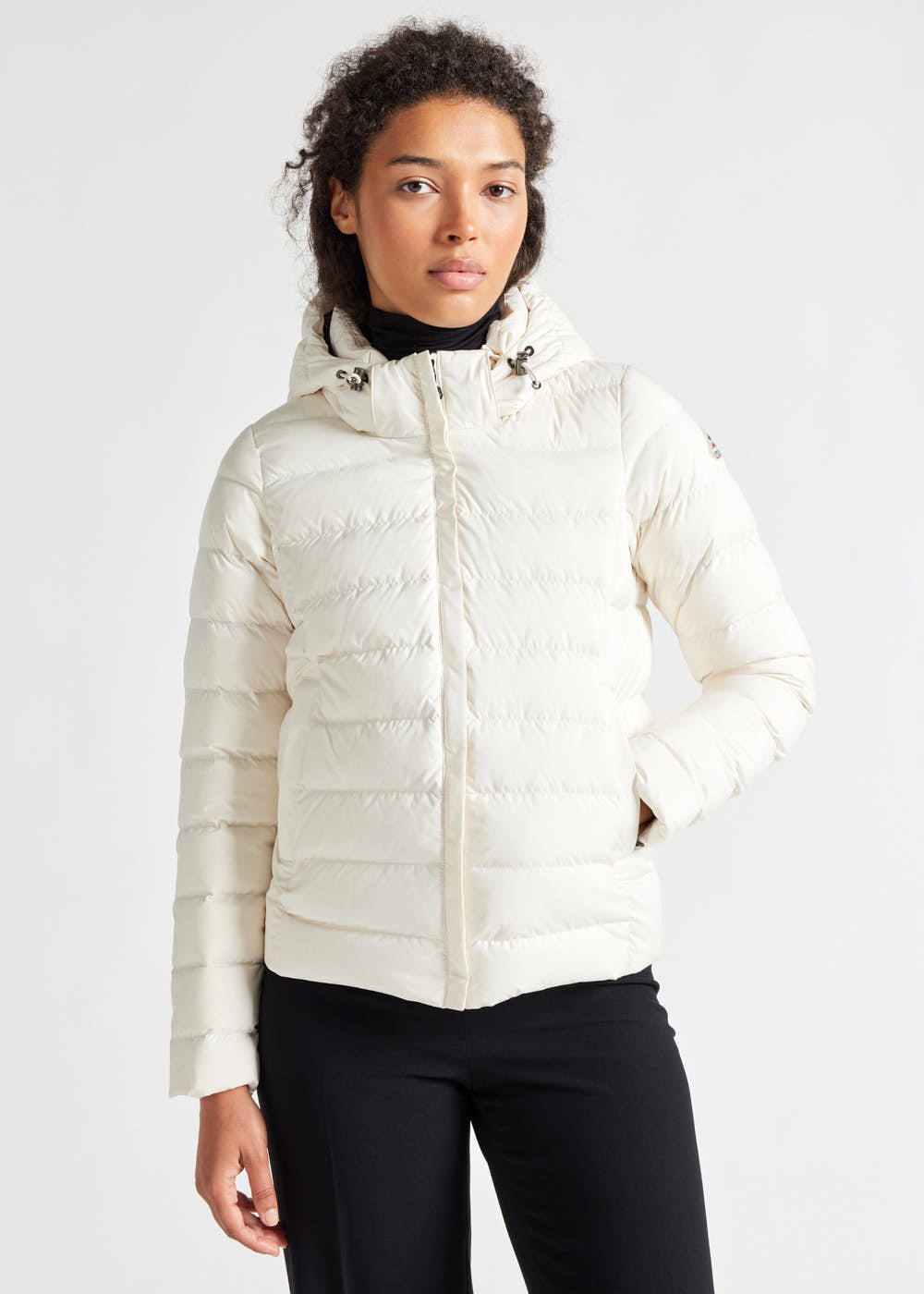 Pyrenex Spoutnic Damen-Daunenjacke mit abnehmbarer Kapuze Milk-2