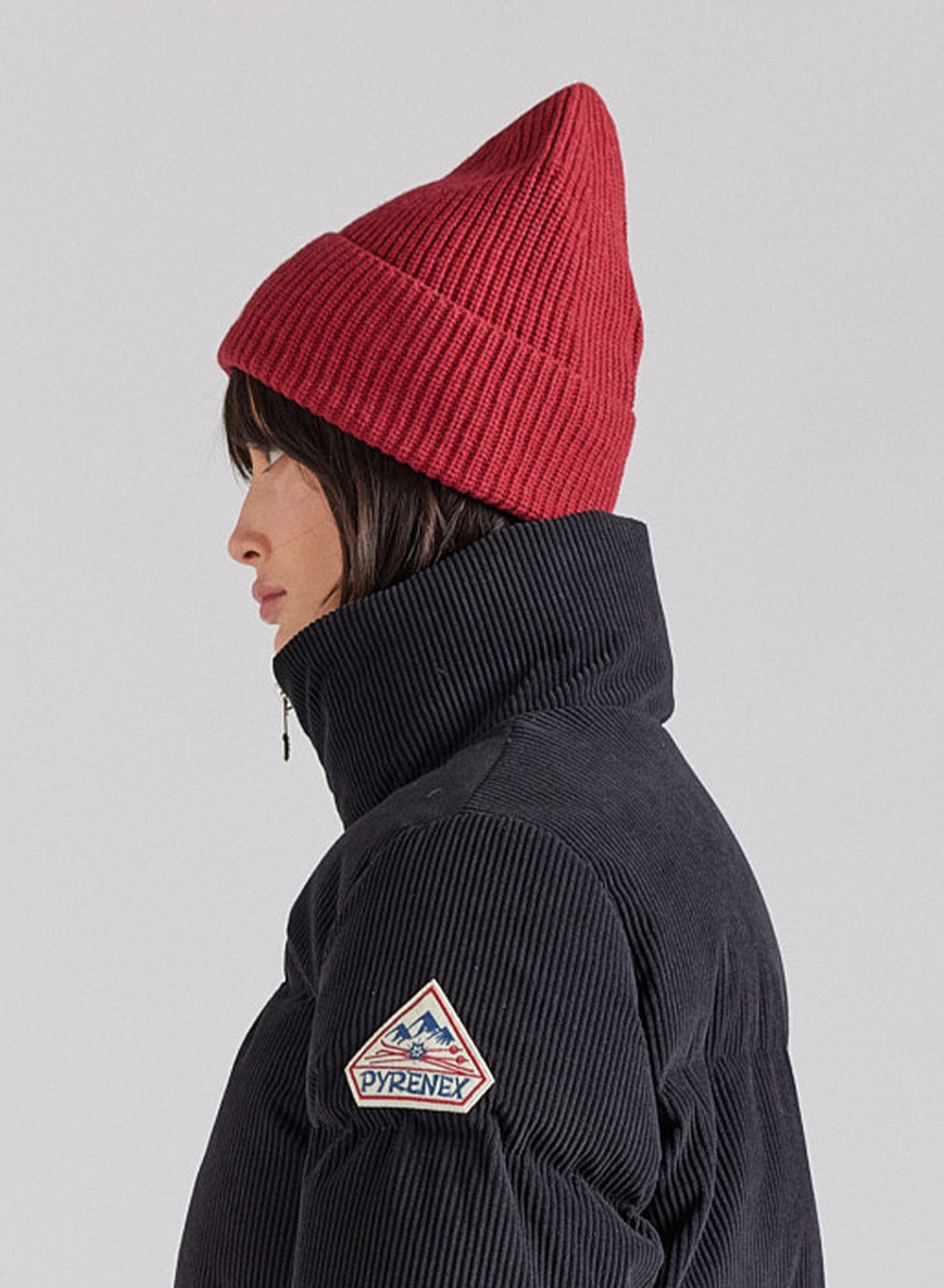 Bonnet Pyrenex Gomma rouge framboise-3