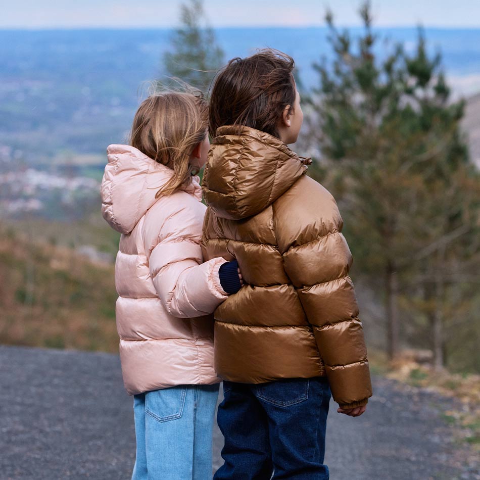 doudoune en duvet enfants